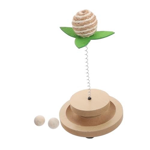 POPETPOP Katzenspielzeug Mit Rollenden Bällen Und Sisalball Interaktives Trackball-Spielzeug Für Indoor-Katzen Langlebig Und Unterhaltsam Für Gelangweilte Katzen von POPETPOP