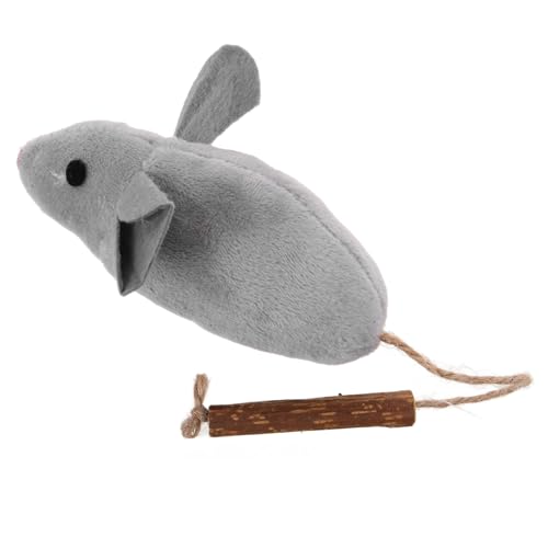 POPETPOP Katzenspielzeug Interaktive Weiches Kauspielzeug Mäuseform Für Kätzchen Indoor Pet Entertainment von POPETPOP