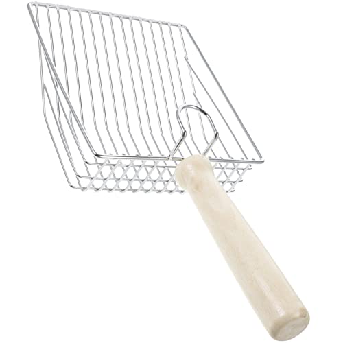 POPETPOP Schaufel für Katzenstreu Katzenstreureiniger Katzenkotsammler Katzenkotschaufel Katze Sandschaufel Haustier Waschmittel Mülleimer Poop-Schaufel Kätzchen Aluminiumlegierung von POPETPOP