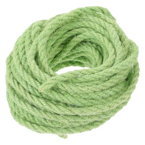 POPETPOP 10m Sisal Seil Für Katzen DIY Katzenspielzeug Kletterrahmen Und Kratzbaum Zubehör Langlebig Und Flexibel Grün Dicke von POPETPOP