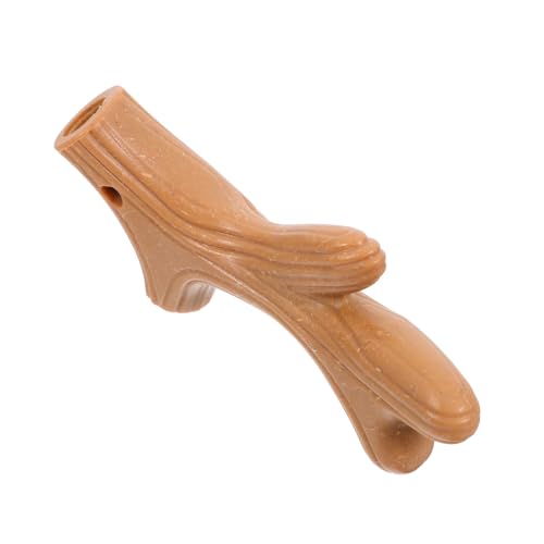 POPETPOP Hundespielzeug Für Welpen Kauspielzeug Aus Holzfaser Für Zahnpflege Interaktives Antler Spielzeug Für Kleine Tiere Fördert Gesunde Aktivität Und Zahnreinigung von POPETPOP