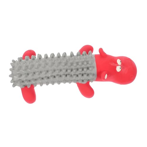 POPETPOP Kauspielzeug für Hunde aus Latex Interaktives Quietschspielzeug mit Cartoon Ente Beißspielzeug für Welpen Zahnpflege und Spielspaß Langlebig und Verschleißfest von POPETPOP