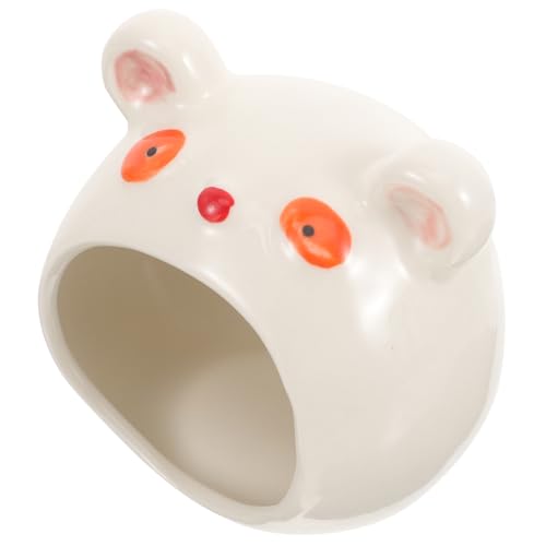 POPETPOP Keramik Hamster Nest Bär Modellierung Haustier Haus Sommer Kühlung Kleine Hamster Kühlnest Versteck Schlafplatz POPETPOP Keramik Hamster Nest Bär Modellierung Haustier Haus Sommer Kühlung Kleine Hamster Kühlnest Versteck Schlafplatz von POPETPOP