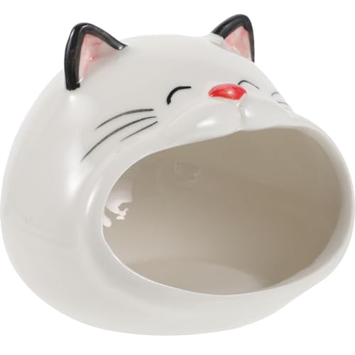 POPETPOP Hamster Keramik Haus Sommer Nest Versteck Spielplatz Kühlung Tierhäuser Hamsterspielplatz Haustier-hamsterversteck von POPETPOP
