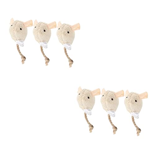 POPETPOP 6 STK Katze Teaser Kinderspielzeug Kätzchenspielzeug ausgestopfte Ratte Katzen- -Spielzeug Spielzeuge Mäuse Spielzeug Katzenspielzeug Plüschmäuse beissen Katzengras POPETPOP 6 STK Katze Teaser Kinderspielzeug Kätzchenspielzeug ausgestopfte Ratte Katzen- -Spielzeug Spielzeuge Mäuse Spielzeug Katzenspielzeug Plüschmäuse beissen Katzengras von POPETPOP