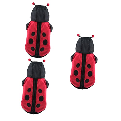 POPETPOP 3stücke Kostüm Für Haustiere Lustiges Marienkäfer-Outfit Aus Weichem Baumwollmaterial Für Hunde Und Katzen Für Halloween Partys Und Fotoshootings von POPETPOP
