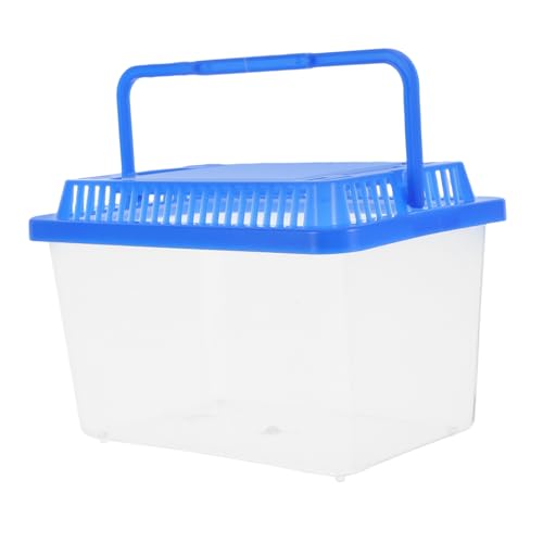 POPETPOP Kleines Aquarium mit Deckel Tragbarer Schildkröten Transportbox aus Langlebigem Kunststoff für Reptilien und Goldfische Transparentes Design für Einfache Sichtkontrolle POPETPOP Kleines Aquarium mit Deckel Tragbarer Schildkröten Transportbox aus Langlebigem Kunststoff für Reptilien und Goldfische Transparentes Design für Einfache Sichtkontrolle von POPETPOP