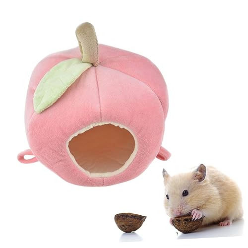 POPETPOP Haustierhängennest Für Meerschweinchen Quilted Apfel-Nest Und Warmes Design Für Sommer Und Winter Für Gemütliche Rückzugsorte von POPETPOP