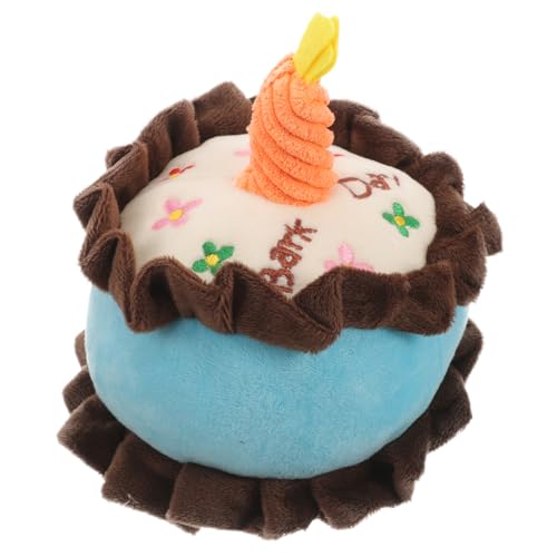 POPETPOP Puppy Chew Toy Kuchenförmiges Plüschspielzeug Für Hunde Süßes Sicheres Und Langlebiges Haustier-Spielzeug Für Spaß Und Entspannung Für Kleine Hunde von POPETPOP