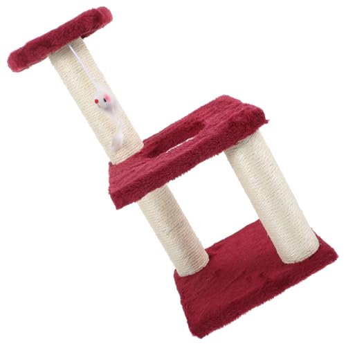 POPETPOP Katzenbaum Für Hauskatzen – Kratzbaum Mit Stabiler Basis 3-lagiges Design Verschleißfestes Material Kätzchenturm-Spielzeug POPETPOP Katzenbaum Für Hauskatzen – Kratzbaum Mit Stabiler Basis 3-lagiges Design Verschleißfestes Material Kätzchenturm-Spielzeug von POPETPOP