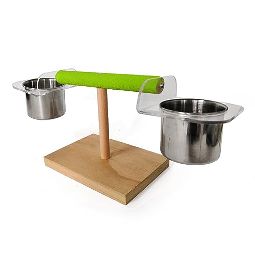 POPETPOP Papageienständer für Indoor-Spiel Vogelspielzeug Kletterständer Schüssel Getränkehalter für Vögel POPETPOP Papageienständer für Indoor-Spiel Vogelspielzeug Kletterständer Schüssel Getränkehalter für Vögel von POPETPOP