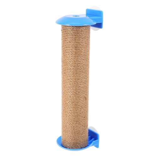 POPETPOP Kratzbäume für Wohnungskatzen Katzenpost Wandkratzer für Wohnungskatzen Ersatz für Katzenkratzbaum Ersatzstange für Katzenkratzbaum Zubehörteile für Katzenkratzer Jute Himmelblau von POPETPOP