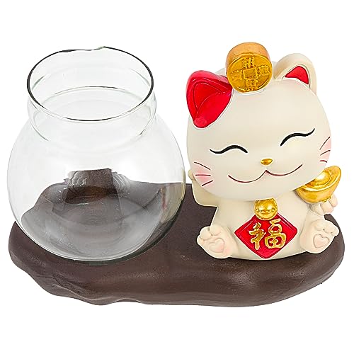 POPETPOP Lucky Cat Hydroponik Produkte Schreibtisch-Gadgets glücklich Süßes Zimmerdekor Esstischdekor bürodeko büro Dekoration Home Decor hausdeko Vasenschmuck Desktop-Hydrokulturvase Glas POPETPOP Lucky Cat Hydroponik Produkte Schreibtisch-Gadgets glücklich Süßes Zimmerdekor Esstischdekor bürodeko büro Dekoration Home Decor hausdeko Vasenschmuck Desktop-Hydrokulturvase Glas von POPETPOP