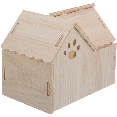 POPETPOP Holzhaus Für Hamster Meerschweinchen Chinchilla Spielhaus Versteck Nest Aus Holz Für Kleintiere Haustier Zubehör POPETPOP Holzhaus Für Hamster Meerschweinchen Chinchilla Spielhaus Versteck Nest Aus Holz Für Kleintiere Haustier Zubehör von POPETPOP