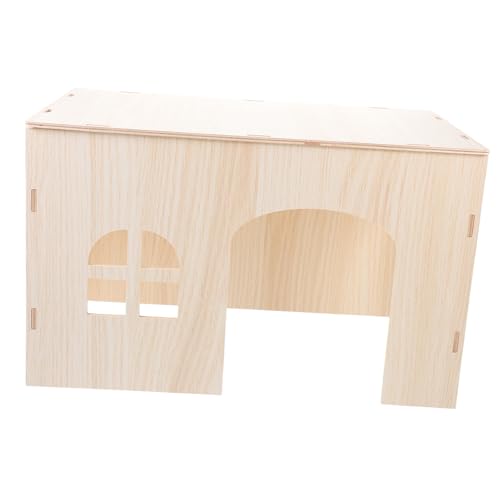 POPETPOP Vielseitiges Haustier-versteck Aus Holz Für Meerschweinchen Hamster Eichhörnchen Chinchillas POPETPOP Vielseitiges Haustier-versteck Aus Holz Für Meerschweinchen Hamster Eichhörnchen Chinchillas von POPETPOP