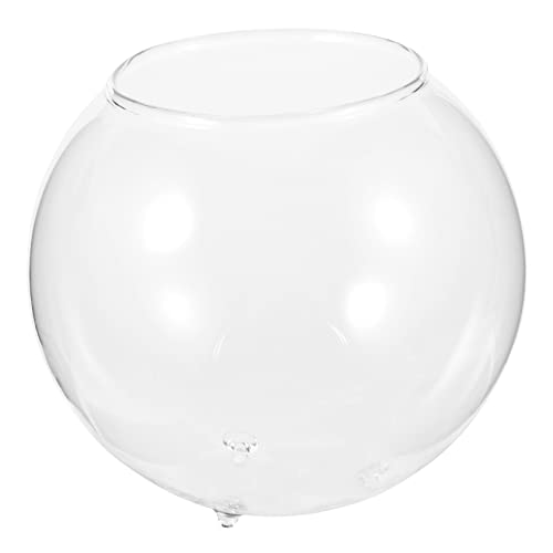 POPETPOP Micro-Landschaftsvase Fischfutter Tank Aquariumheizung Schüsseln transparente Aquarienschale hochzeitsdeko hochzeitsdeco Home Decoration Fischglas-Desktop Aquariumschale aus Glas von POPETPOP