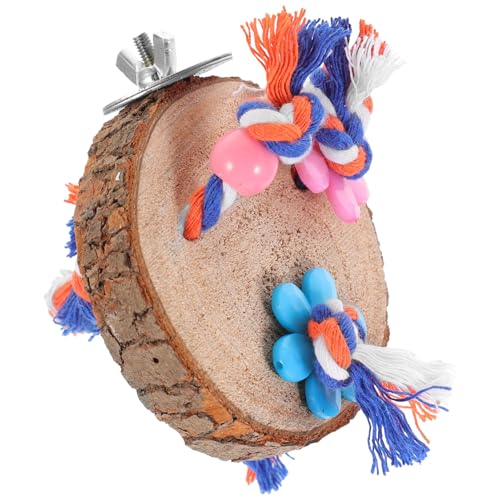 POPETPOP Select Papagei Spielzeug Holz Vogel Spielzeug Vogel Spielzeug Kreative Design Papagei Sitzstange Plattform Für Sittich Zufällige Farbe von POPETPOP