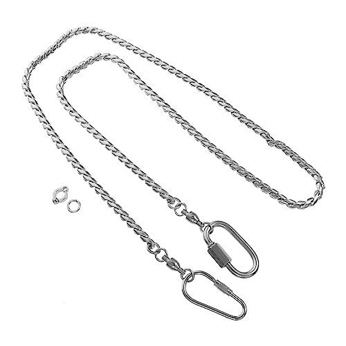 POPETPOP Papagei Fuß Kette Vogel Zubehör Große Größe Metall Fußkettchen Für Training Für Sittich POPETPOP Papagei Fuß Kette Vogel Zubehör Große Größe Metall Fußkettchen Für Training Für Sittich von POPETPOP