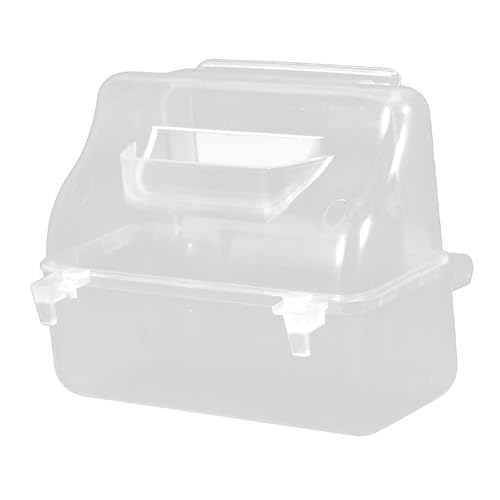 POPETPOP Transparentes Vogel-futterspender Spritzschutz Für Wellensittiche Hängende Futter Und Wassernäpfe Für Vögel Für Käfige Und Außenfütterung Leicht Zu Reinigen Installieren von POPETPOP