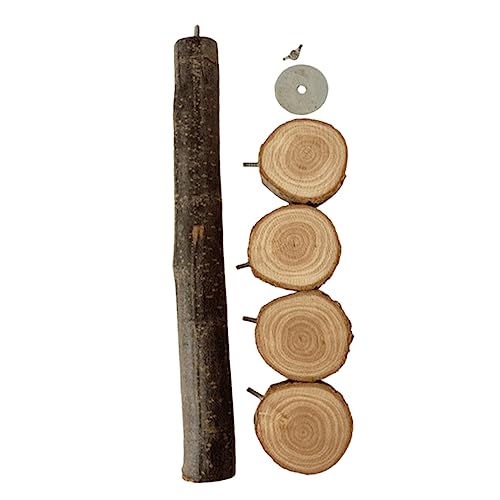 POPETPOP Parrot Bird Perch Stand Stabiler Holzspielplatz Für Vögel Kletterstand Mit Plattform Für Papageien Sittiche Und Nymphensittiche Sorgt Für Beschäftigung Und Spaß Sicher Und von POPETPOP