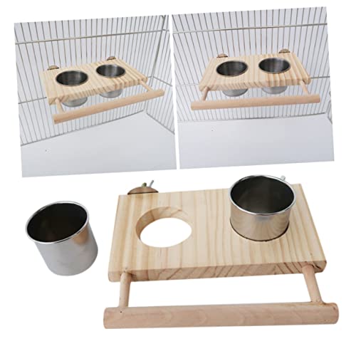 POPETPOP Papageienfutterspender Papageienfutternapf Vogelfutternapf Holzscheit POPETPOP Papageienfutterspender Papageienfutternapf Vogelfutternapf Holzscheit von POPETPOP
