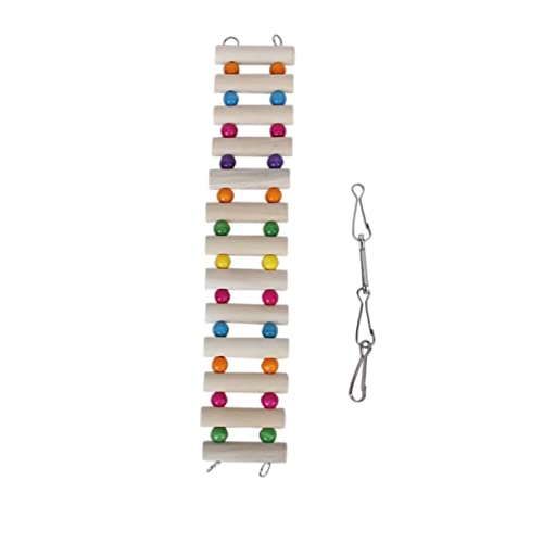 POPETPOP Holzbrücke Für Papageien Leiter Für Kleintiere 6 X 30 cm Lustiges Spielset von POPETPOP
