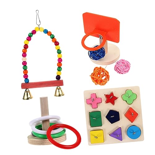 POPETPOP 4 Sätze Papagei Spielzeug Vogel Holzblock Vögel Blockieren Puzzlespielzeug Papageien Schaukeln Spielzeug Zubehör Für Vogelkäfige Haustier Nymphensittich Vogelfüße Fuß Hölzern POPETPOP 4 Sätze Papagei Spielzeug Vogel Holzblock Vögel Blockieren Puzzlespielzeug Papageien Schaukeln Spielzeug Zubehör Für Vogelkäfige Haustier Nymphensittich Vogelfüße Fuß Hölzern von POPETPOP