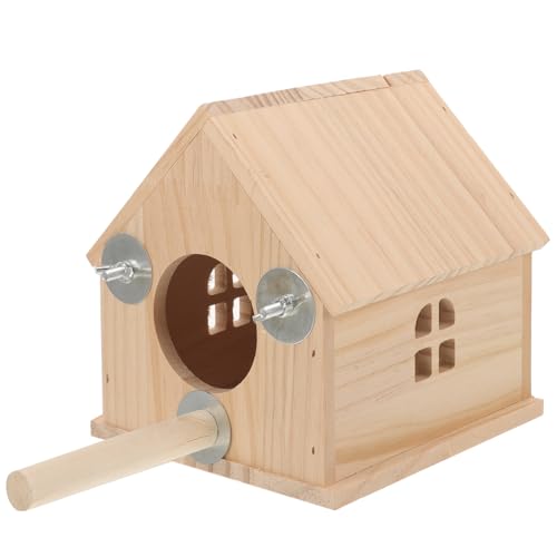 POPETPOP Holz Vogel Nest Zucht Box Für Papageien Sittiche Nymphensittiche Gemütliche von POPETPOP