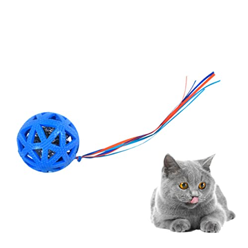 POPETPOP Pet-Ball- cat Activity Katzen cat Toy Katzenspielzeug mit selbstrollendem Ball Bälle groß Ballspielzeug für Katzen Katzen-Sound-Papierball- von POPETPOP