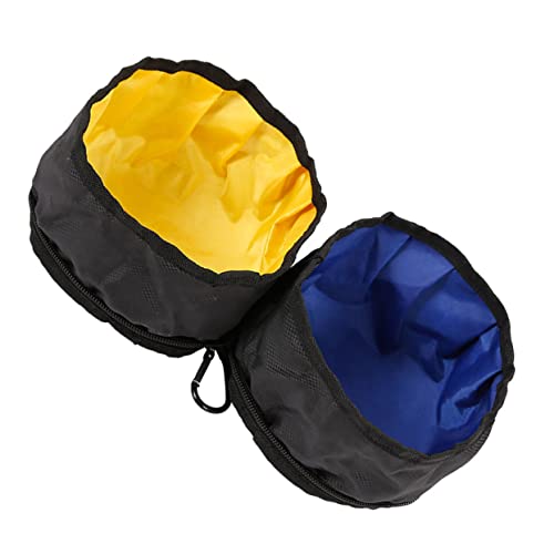 POPETPOP Pet Double Bowls Set Tragbare Faltbare Fress und Trinknäpfe für Hunde und Katzen für Outdoor Reisen Leicht zu Verstauen und Einfach zu Reinigen POPETPOP Pet Double Bowls Set Tragbare Faltbare Fress und Trinknäpfe für Hunde und Katzen für Outdoor Reisen Leicht zu Verstauen und Einfach zu Reinigen von POPETPOP