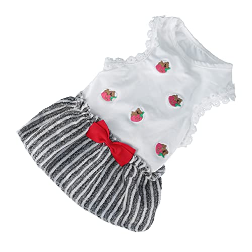 POPETPOP Pet Gestreifter Rock Sweatshirt Kleid Welpen Kleidung Kleidung Kleider ädchen Rock Verschönert Kleid Lustige Hundeoutfits Haustierkostü Hund Overall Weiße ädchen POPETPOP Pet Gestreifter Rock Sweatshirt Kleid Welpen Kleidung Kleidung Kleider ädchen Rock Verschönert Kleid Lustige Hundeoutfits Haustierkostü Hund Overall Weiße ädchen von POPETPOP