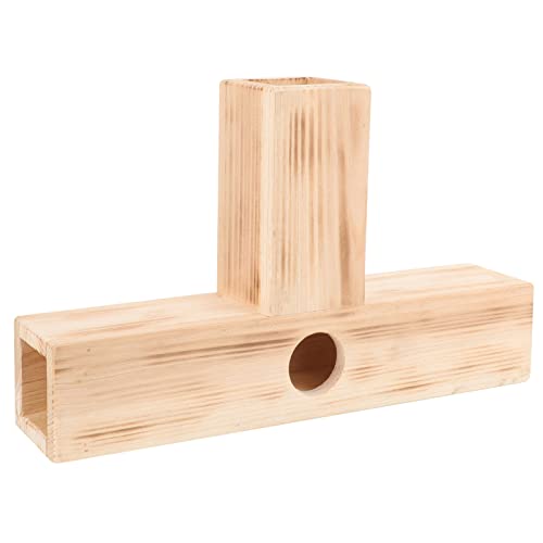 POPETPOP Holz Hamster Tunnel Förmiger Spielzeugversteck Für Kleintiere Hochwertiges -freies Material Für Hamster Und Meerschweinchen Stabil Und Spielerisch Für Einen Sicheren von POPETPOP