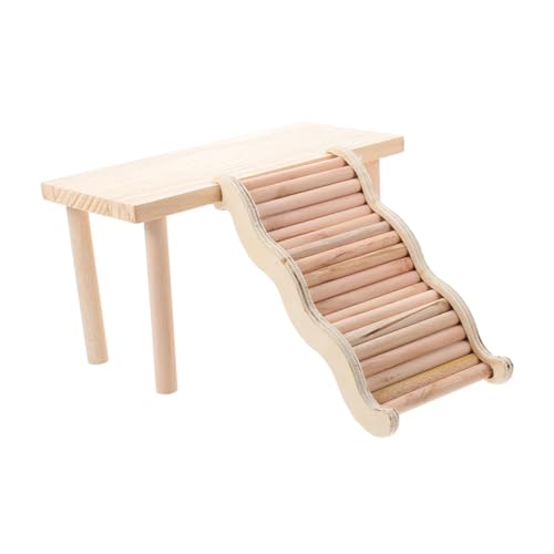 POPETPOP Plattform Für Hamster Hamsterspielzeug Zum Klettern Plattformen Für Hamster Kleintierspielzeug Für Ratten Hamster Holzleiter Meerschweinchen Hamster -versteck Hölzern von POPETPOP