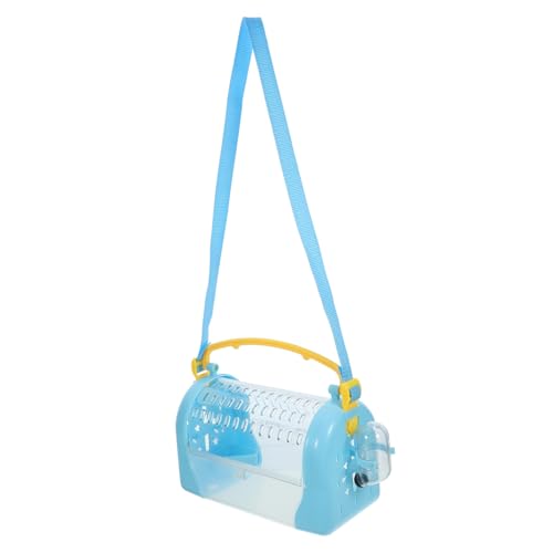 POPETPOP Portable Transparent Hamster Cage for Small Pets Durable Plastic Pet Carrier with Convenient Handle for Travel and Outdoor Use POPETPOP Portable Transparent Hamster Cage for Small Pets Durable Plastic Pet Carrier with Convenient Handle for Travel and Outdoor Use von POPETPOP