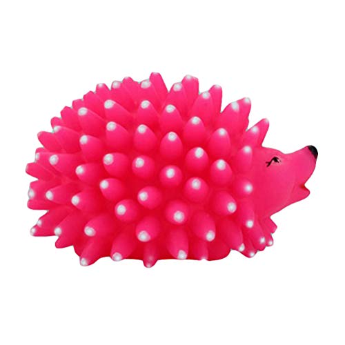 POPETPOP Quietschspielzeug Hunde Igel geformt Silikon beißen Spielzeug Haustier 1St Zufällige Farbe von POPETPOP