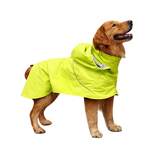 POPETPOP Hund Regen Hoodie Hunde-Regen-Hoodie Haustier Regenmäntel Hunde Regenjacke Regenponcho Für Hunde Hund Regen Slicker Regenmantel Für Haustiere Regenmäntel Für Hunde Mit Hut Jacken von POPETPOP