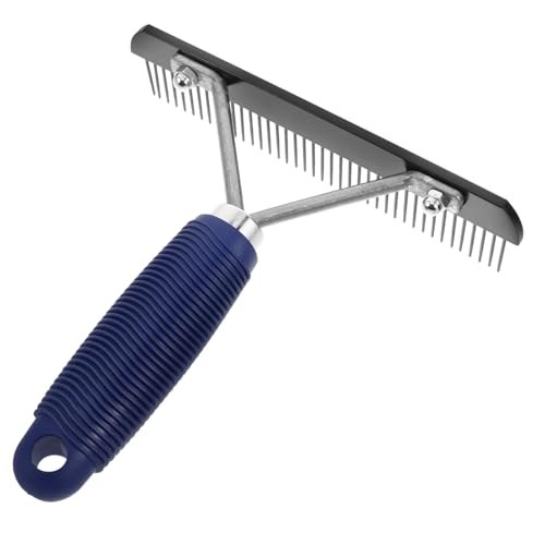 POPETPOP Pferde Dematting Bürste Rake Kamm Unterwolle Scrubber Effektives Werkzeug Fellpflege Und Entwirrung Für Pferde Und Andere Tiere Ergonomisches Design Für Komfortable Anwendung POPETPOP Pferde Dematting Bürste Rake Kamm Unterwolle Scrubber Effektives Werkzeug Fellpflege Und Entwirrung Für Pferde Und Andere Tiere Ergonomisches Design Für Komfortable Anwendung von POPETPOP