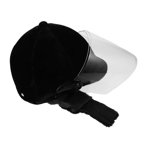 POPETPOP Reithelm Reitausrüstung UV -Schutz Reiten Reitschutzausrüstung Reitreiten -Schutzunterhemd Fahrradausrüstung für den Winter winterhelm Abdeckung Plastik Black von POPETPOP
