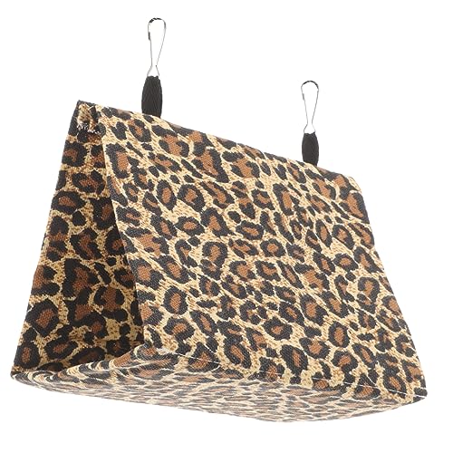 POPETPOP Schlafbett Zuhause Haus Vlies Niedlich Mäuse Versteck Leopard Hängematte Wintertiere Tier Schlafsack Verstecke Käfig Höhle Bequem Ratte Weich Für Mini von POPETPOP