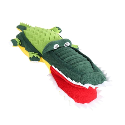 POPETPOP Hundespielzeug Zum Kauen Schnüffelspielzeug in Alligatorform Plüschspielzeug Interaktives Hundespielzeug Für Hunde Haustier-backenzahnspielzeug POPETPOP Hundespielzeug Zum Kauen Schnüffelspielzeug in Alligatorform Plüschspielzeug Interaktives Hundespielzeug Für Hunde Haustier-backenzahnspielzeug von POPETPOP