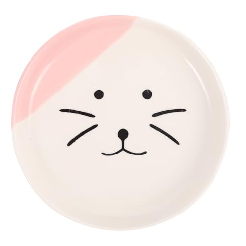 POPETPOP Schnurrhaar-Tellerspender, flach, Keramik, Katze, rosa, für den Innenbereich, Müdigkeit, waschbar für Becken der Entlastung, nordischer Stil, Haushalt, Kätzchen POPETPOP Schnurrhaar-Tellerspender, flach, Keramik, Katze, rosa, für den Innenbereich, Müdigkeit, waschbar für Becken der Entlastung, nordischer Stil, Haushalt, Kätzchen von POPETPOP