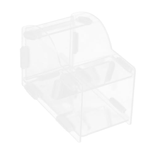 POPETPOP Kleiner Tierfutterspender Aus Transparentem Acryl Für Hamster Und Andere Kleine Haustiere Automatischer Futterspender Für Pinguine Papageien Und Mehr s von POPETPOP