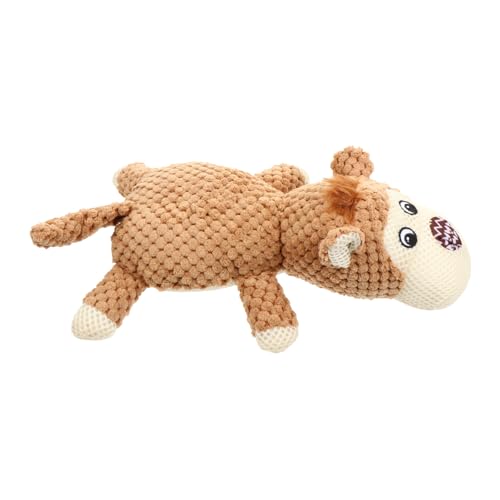 POPETPOP Monkey Squeaky Hundespielzeug Beißfestes Plüschspielzeug Mit Geräuschfunktion Für Interaktives Für Hunde Und Fördert Die Bindung Und von POPETPOP