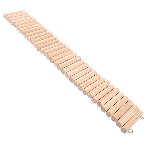 POPETPOP Holzleiter Für Kleintiere Flexible Kletterleiter Aus Naturholz Als Spielzeug Für Hamster Und Chinchillas Fördert Die Aktivität Und Bietet Spaß Käfigen Oder Spielplätzen von POPETPOP