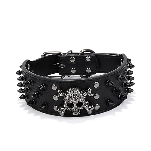 POPETPOP Rundes Hundehalsband Im -Stil Verstellbare Größe Xs Schwarze D-Schnalle von POPETPOP