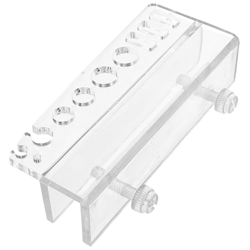 POPETPOP Aquarium Werkzeughalter Wandmontierter Aufbewahrungsschrank Für Aquarium-pflegewerkzeuge Passend Für Zangen Und Pinzetten Transparentes Design Platzsparend Und Installieren von POPETPOP