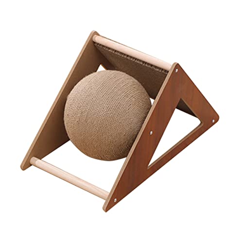 POPETPOP Stand Cat Scratcher Triangle Cat Scratching Board with Ball Durable and Stable Cat for Home Use for Kittens and Cats POPETPOP Stand Cat Scratcher Triangle Cat Scratching Board with Ball Durable and Stable Cat for Home Use for Kittens and Cats von POPETPOP