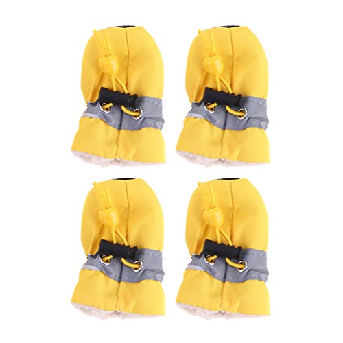 POPETPOP Stiefel Für Hunde Schuhe Für Hunde Hundeschuhe Für Hundepfote Anti-Hunde-Stiefel Schneestiefel Für Kleine Hunde Hundestiefel Yellow POPETPOP Stiefel Für Hunde Schuhe Für Hunde Hundeschuhe Für Hundepfote Anti-Hunde-Stiefel Schneestiefel Für Kleine Hunde Hundestiefel Yellow von POPETPOP