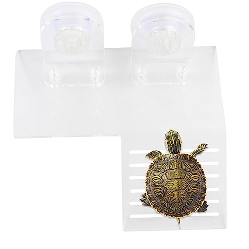POPETPOP Schwimmender Schildkrötenpier Plattform Zum Sonnenbaden Für Schildkröten Schildkröten-Dock Schildkrötenzubehör Acryl von POPETPOP