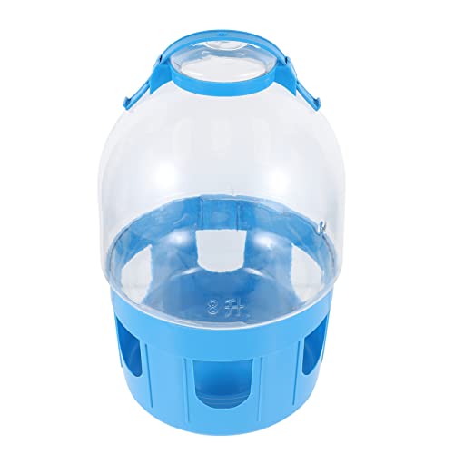 POPETPOP Kunststoffbehälter Taube Taubenwasserfutter- 1Pc- Tauben- Plastiktrinker mit Griff Transparente Wasserkessel- Trinkflasche für Taubenv?Gel 8L Groß von POPETPOP